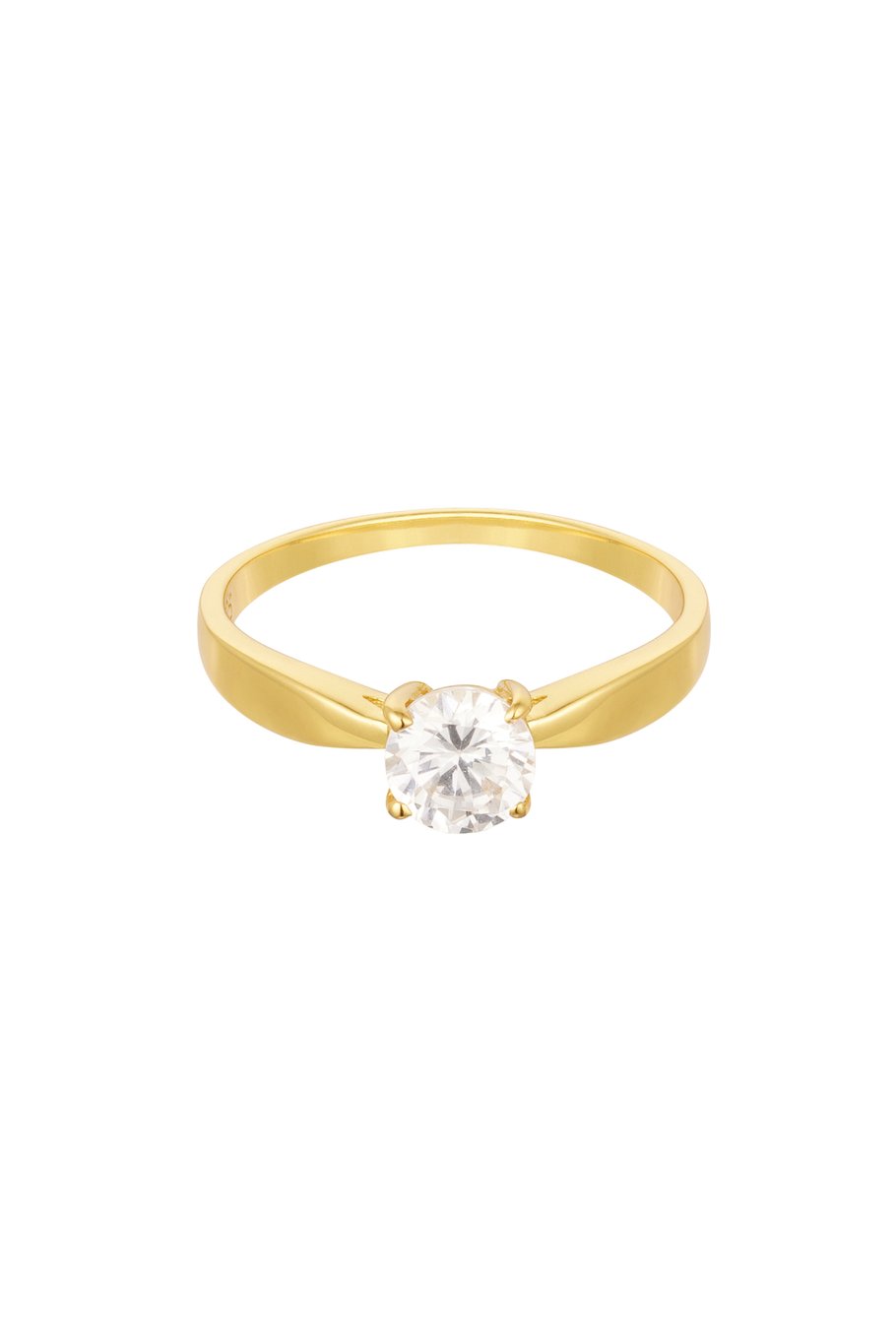 Anello robusto con pietra - argento 925 