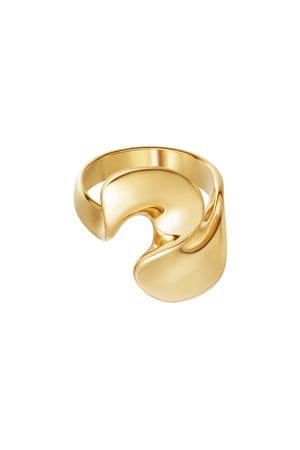 Ring twist - Gold color h5 