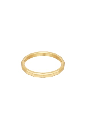 Ring angular - Gold color h5 