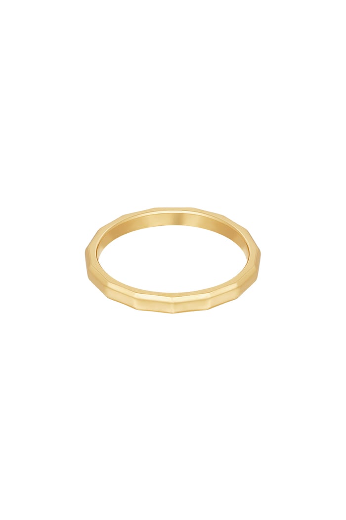 Ring angular - Gold color 