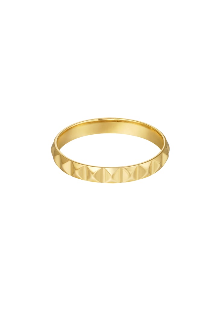 Ring-Dreiecke-Druck - Goldfarbe 