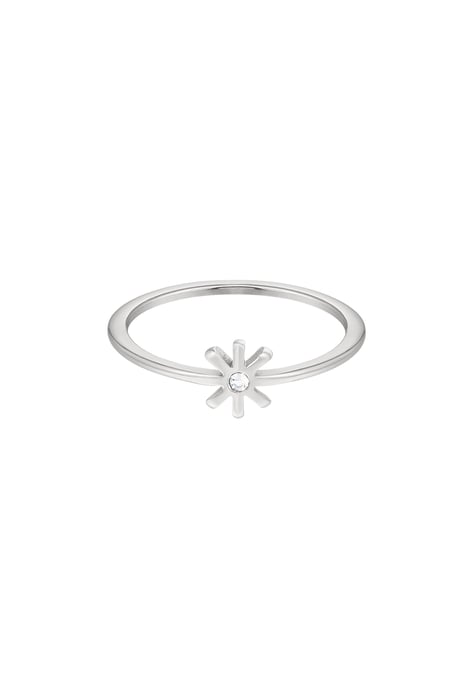 Ring subtle flower - Silver Color color