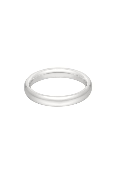 Ring basic plain - Silver Color color 2