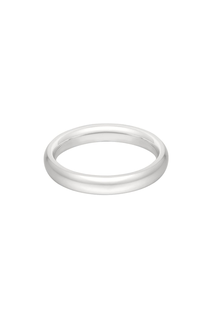 Ring basic plain - Silver Color color 