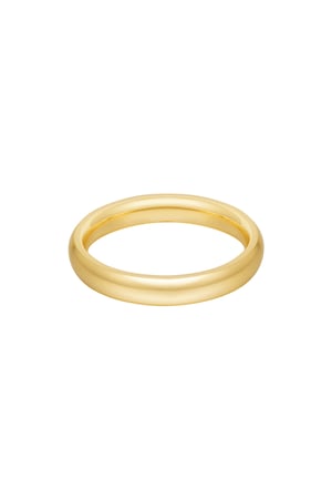 Ring Basic schlicht - Goldfarbe h5 