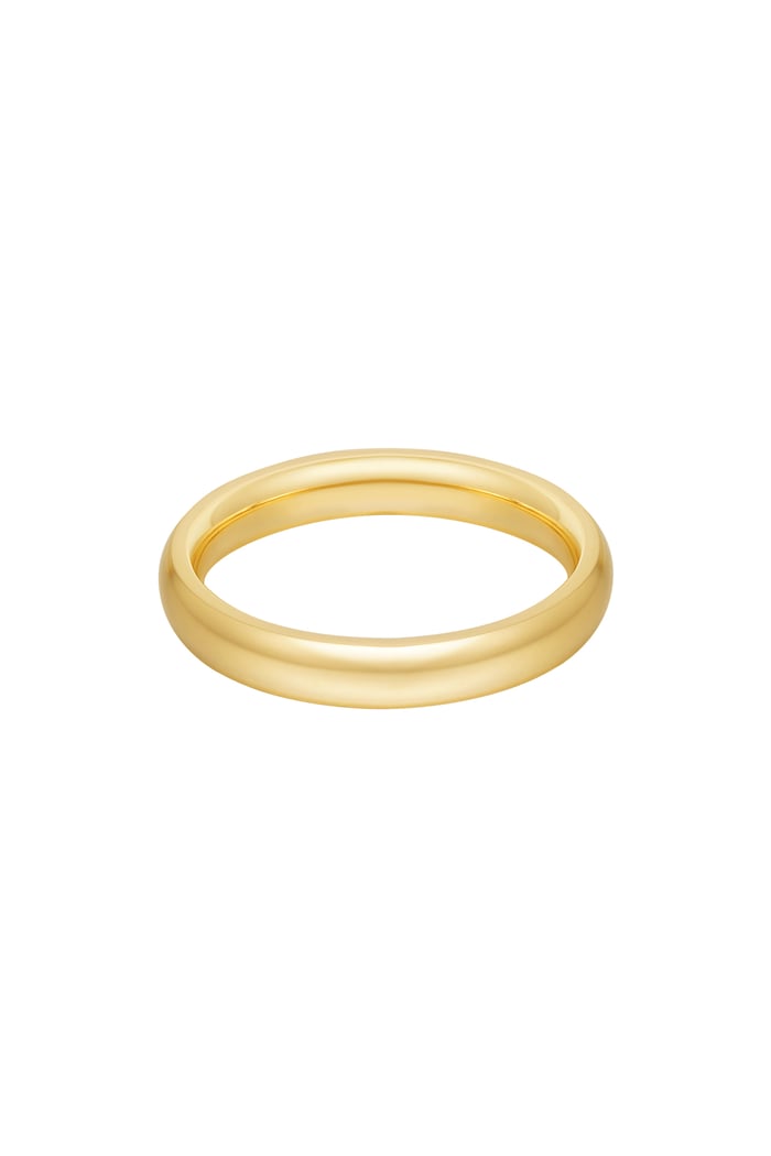 Ring basic plain - Gold color 