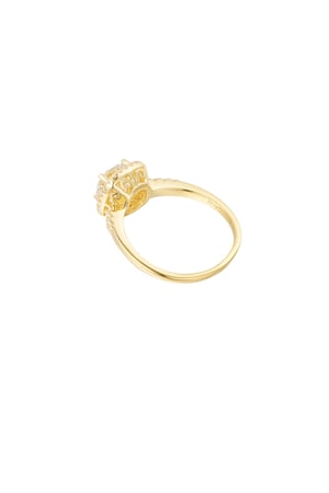 Ring square stone - Gold Color - 18 h5 Picture5