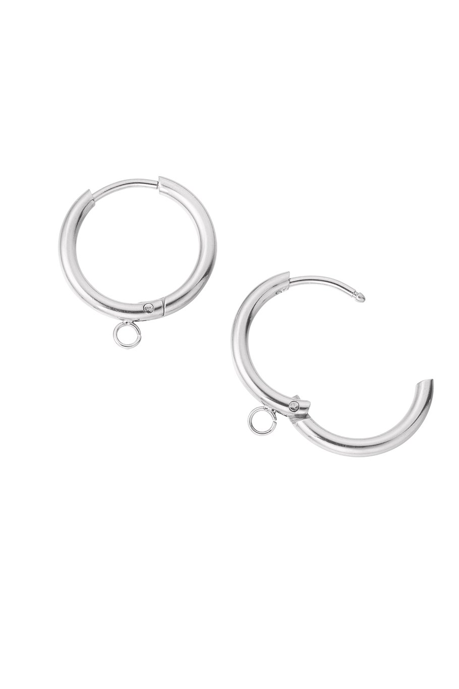 diy earring with one opening 