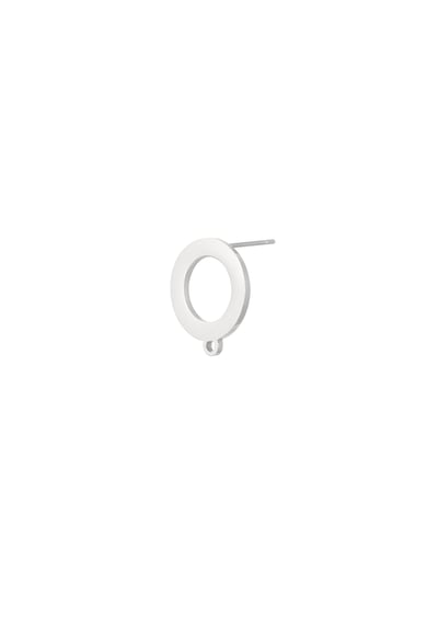 Ear stud part circle - Gold Color Stainless Steel h5 