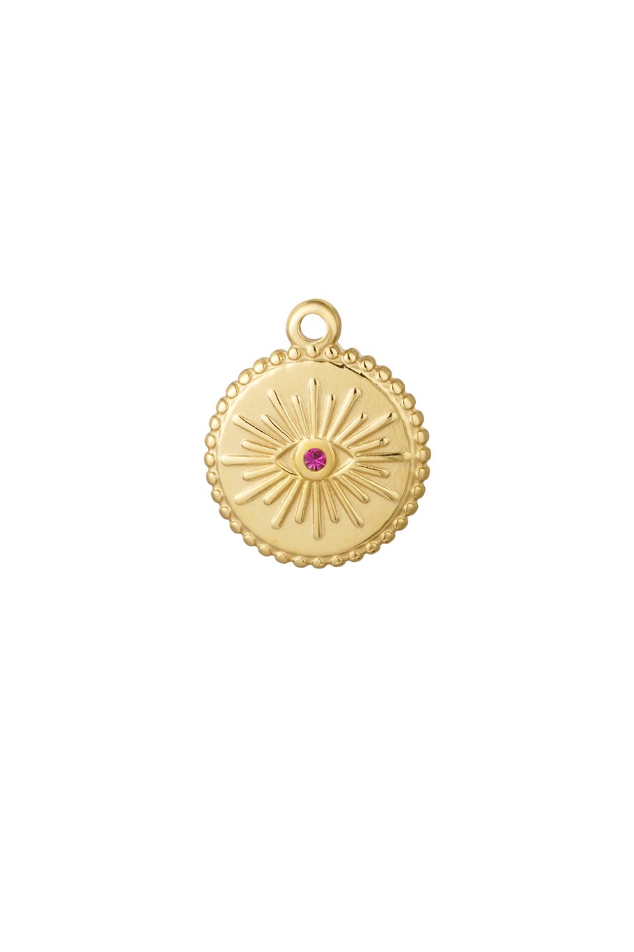 diy charm circle with eye 