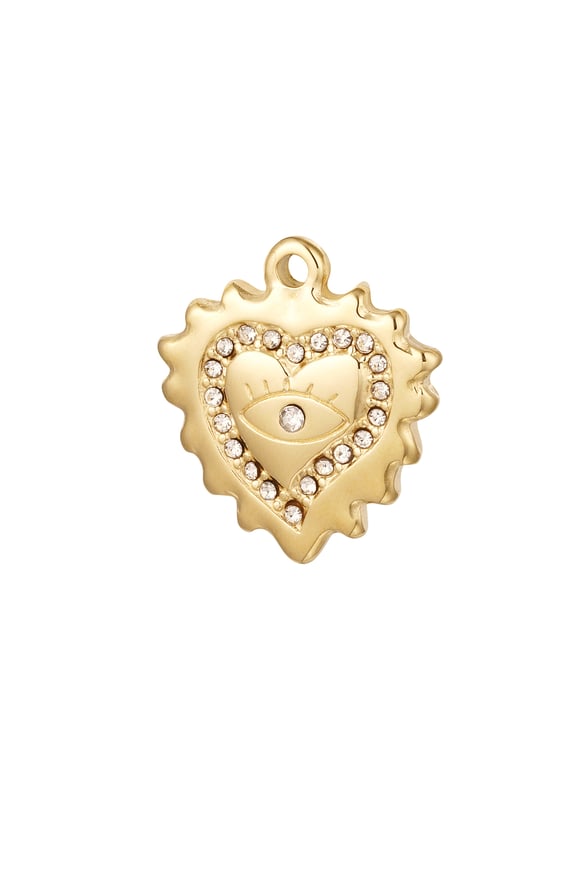 DIY Charm Herz mit Auge 