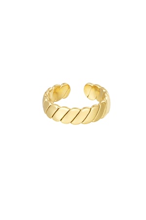 Ring dezentes Baguette - Goldfarbe h5 