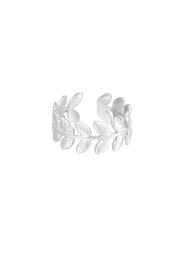 Ring leaves - Silver Color color 