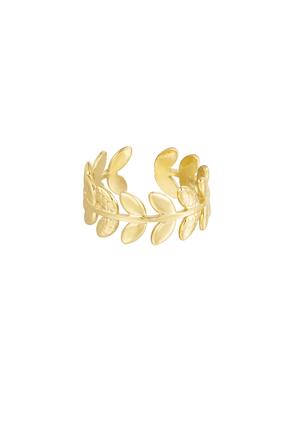 Ring leaves - Silver Color color 
