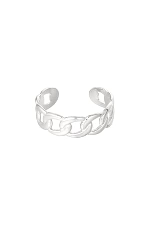 Ring thick link - Silver Color color h5 