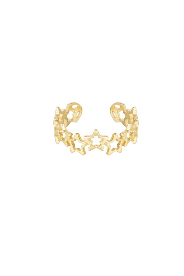 bague étoiles - couleur or