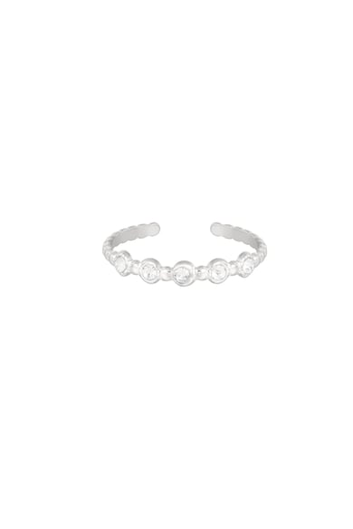 Ring stones - Gold color/white h5 