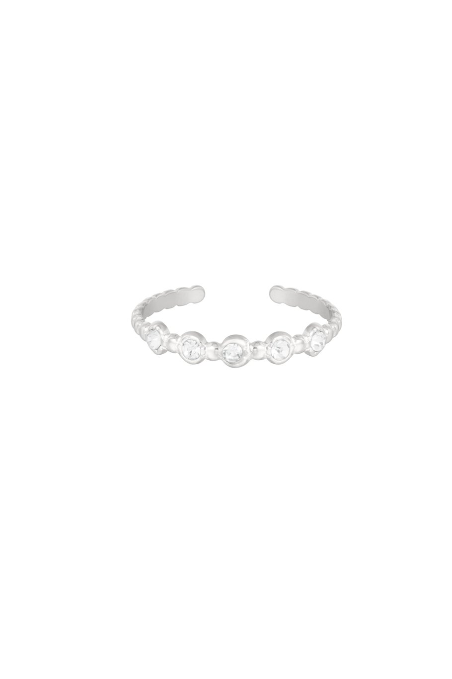 Ring stones - Gold color/white 