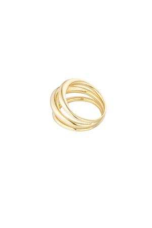 Ring three layers - Gold color h5 Picture3