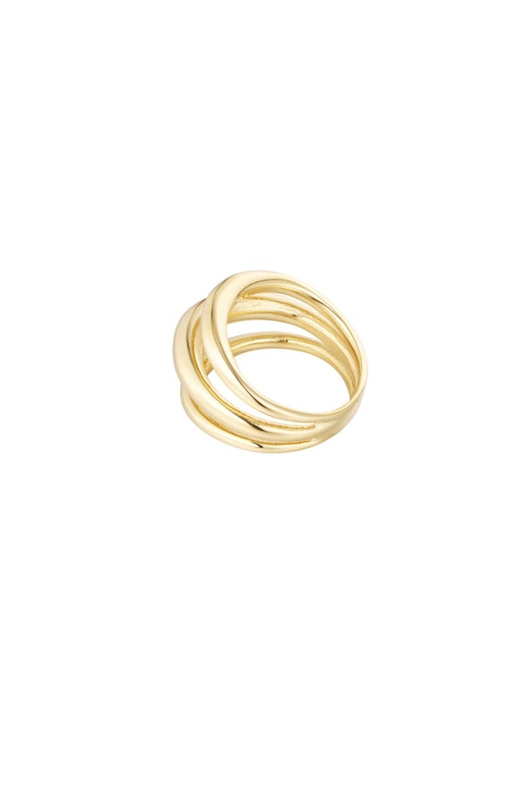 Ring three layers - Gold color 2