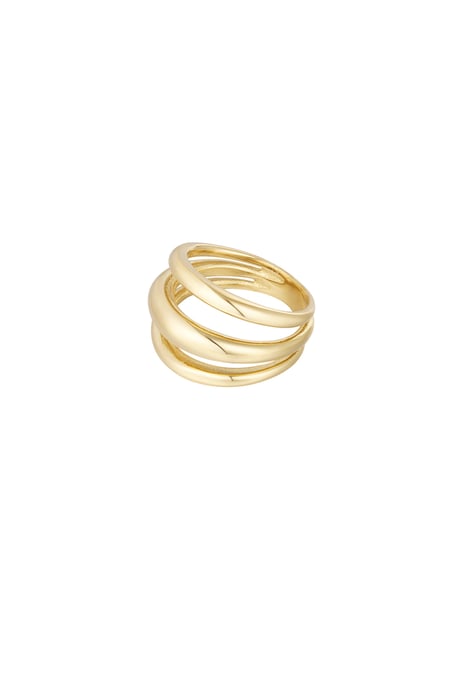 Ring three layers - Gold color