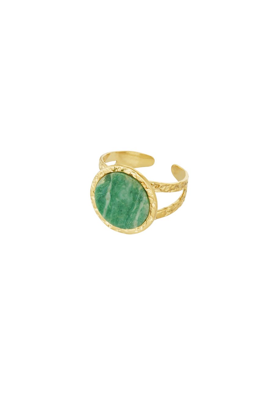 statement ring vintage look - red