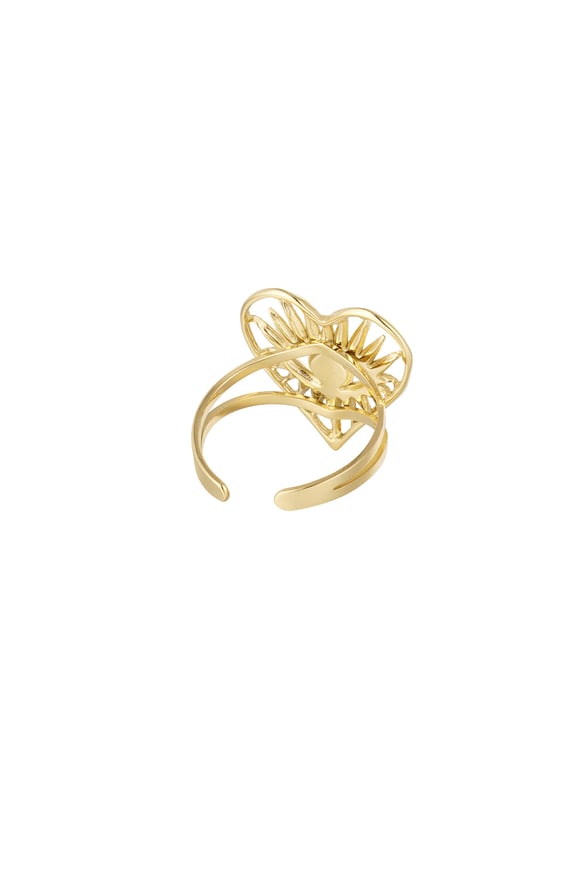 anillo corazón con decoración 2