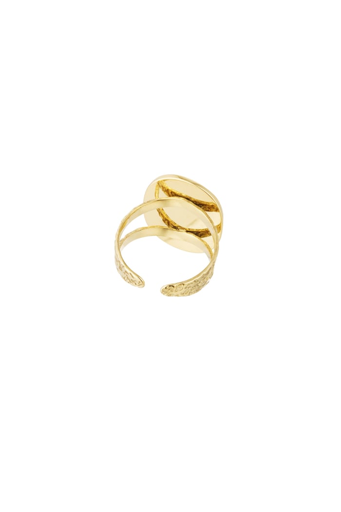 Ring stone with star - Gold color/pink Picture5