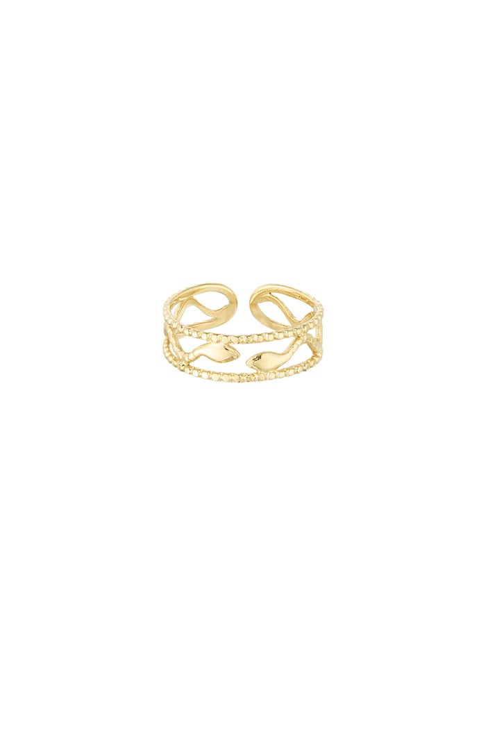 Ring Schlangenform - Goldfarbe 