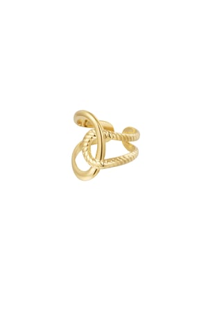 Ring knot detail - Gold color h5 