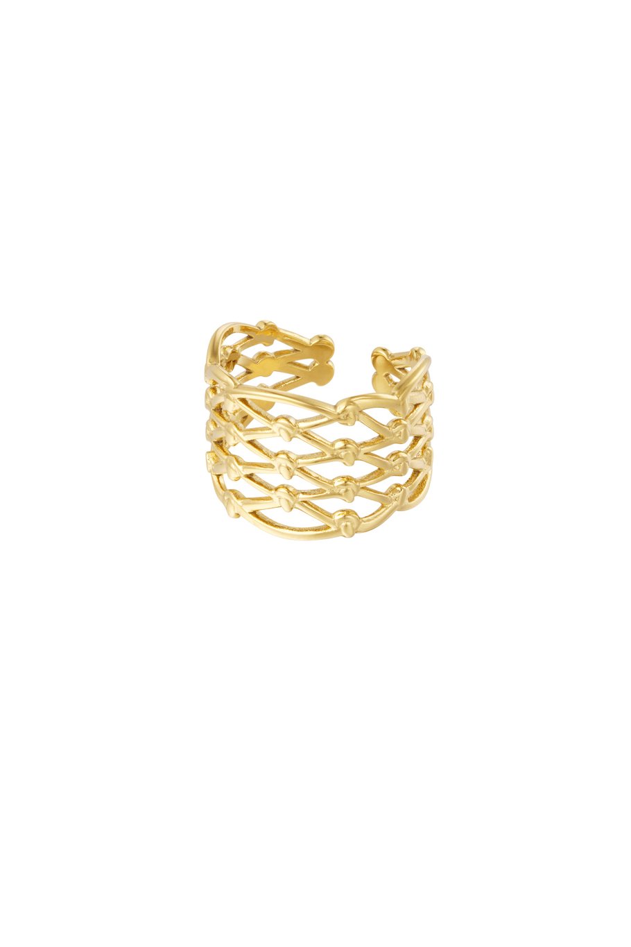 ring with knot twist (Pack with plastic bag)