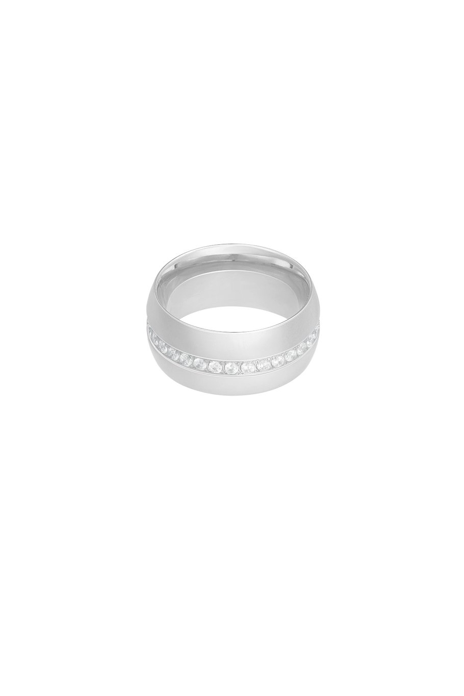 Ring breit mit Steinen - grün