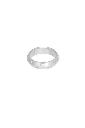 Ring aesthetic stones - Silver Color color h5 