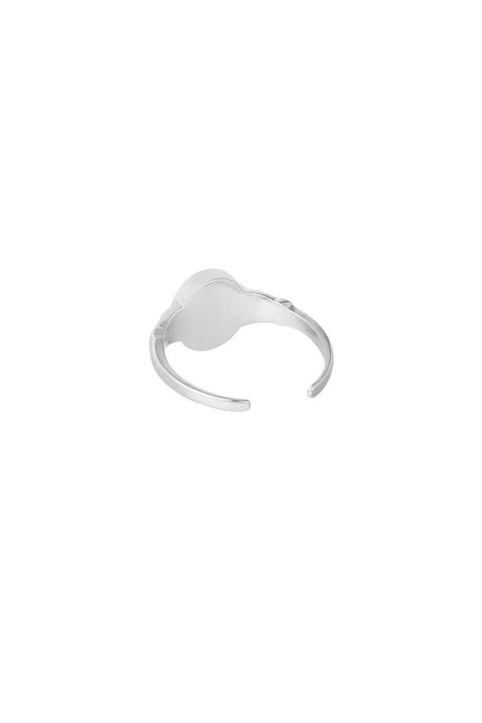 Ring flower one size - Silver Color color Picture5