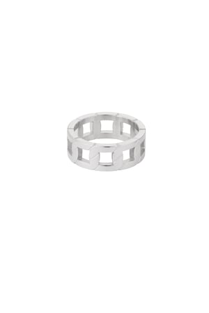 Men's ring link - Silver Color color h5 