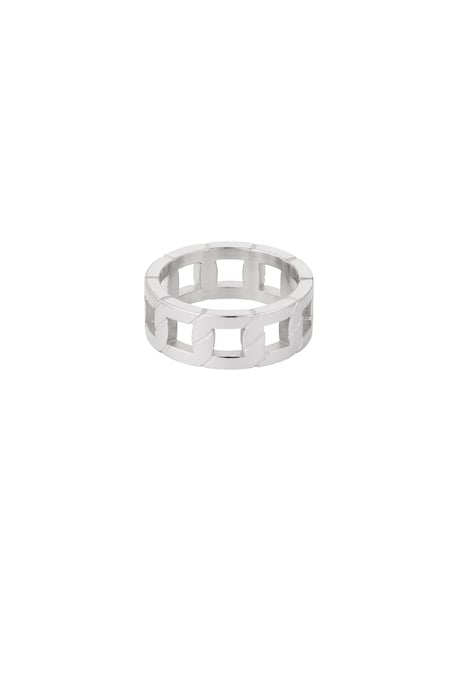 Men's ring link - Silver Color color 2