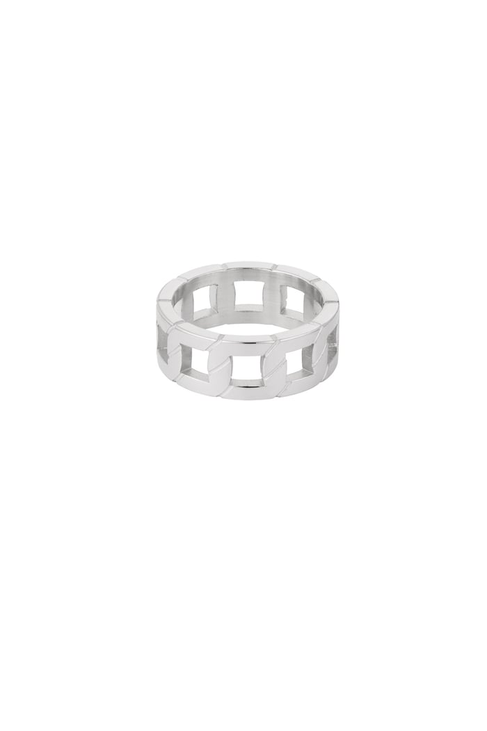 Men's ring link - Silver Color color 