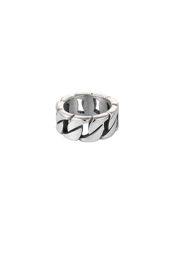 anello da uomo a maglia grossa