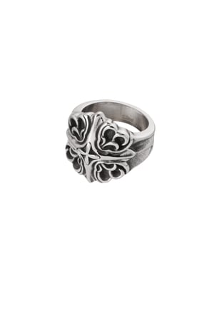 Men's ring ornament subtle - Silver Color color h5 