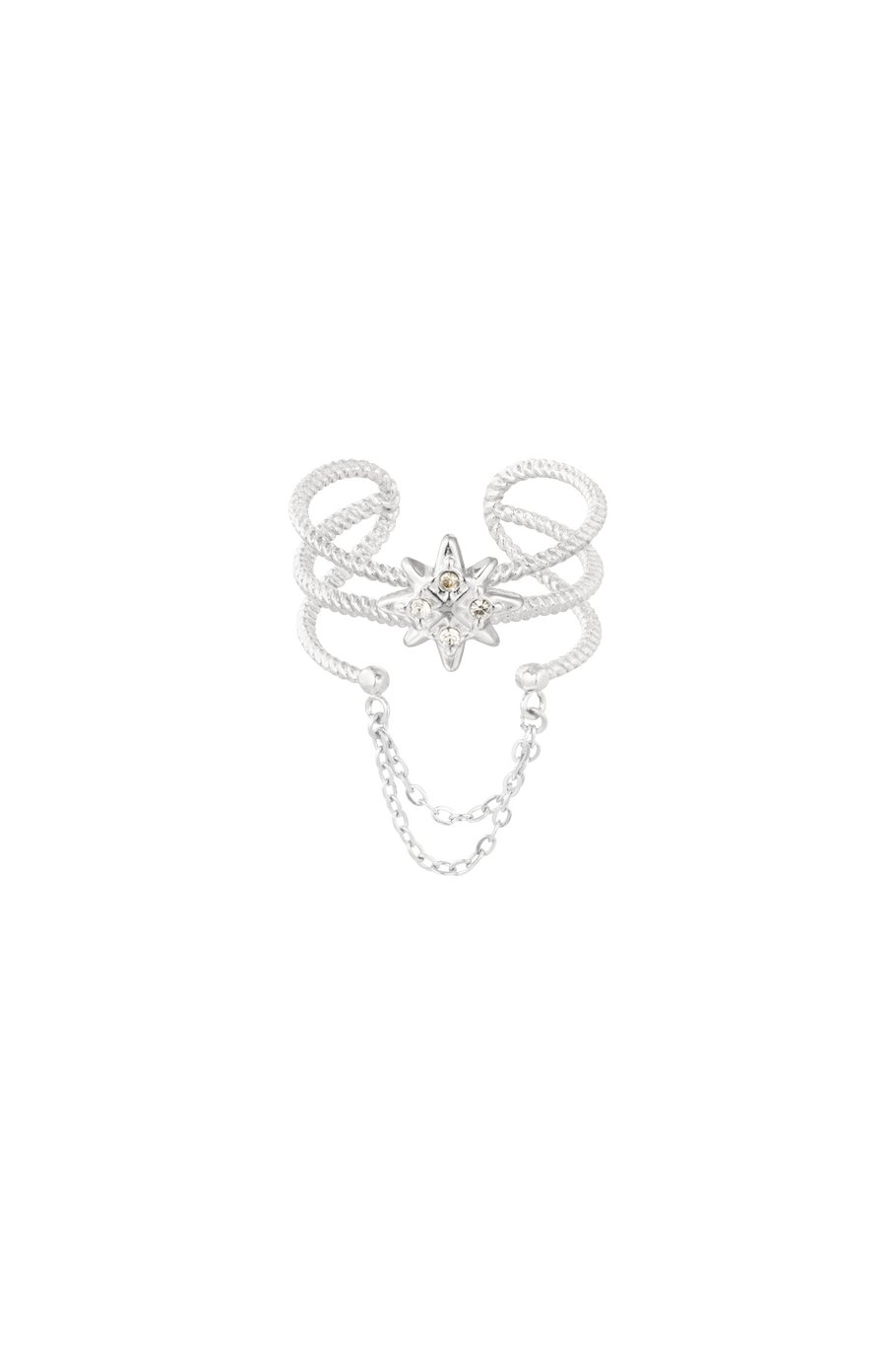 ring with star and stone 