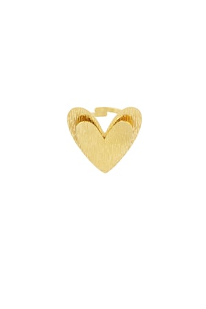 Ring one heart - Gold color h5 