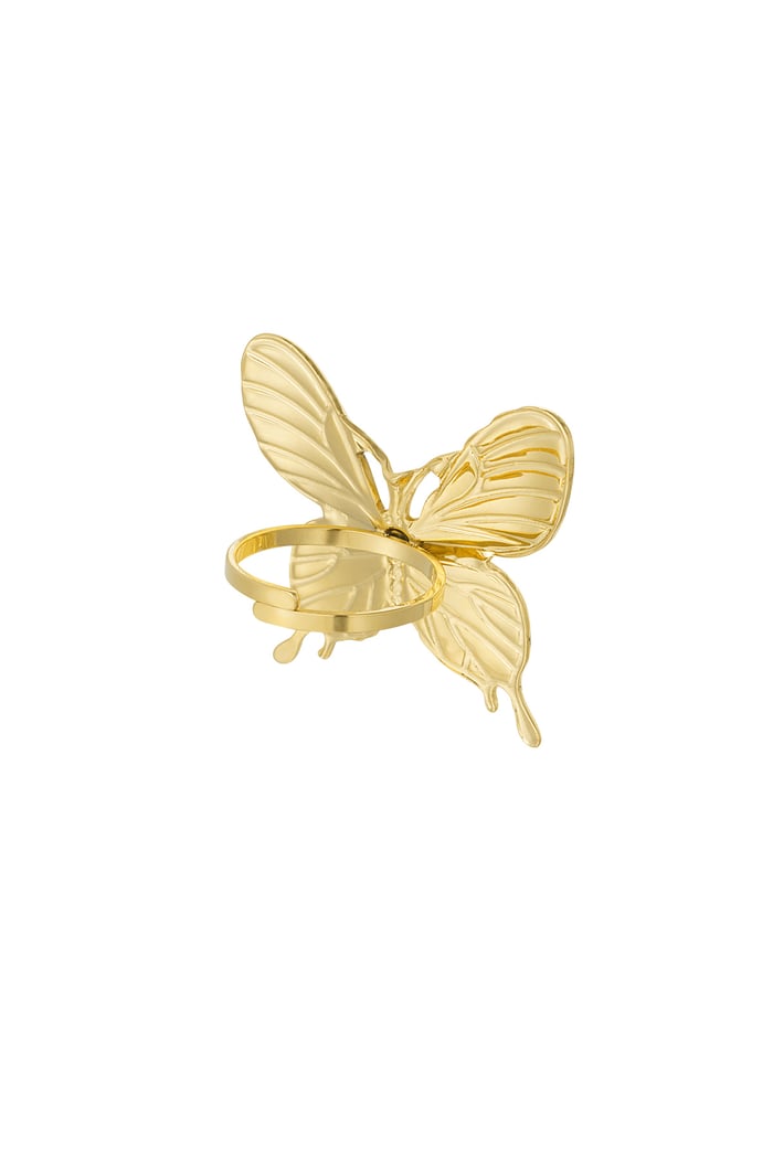 Statement butterfly ring - Gold color Picture3