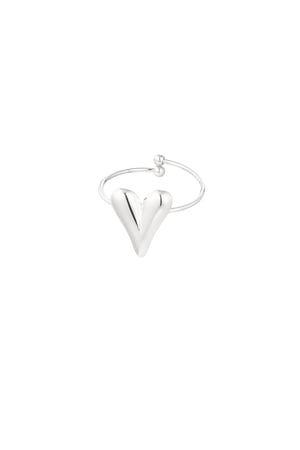 Aesthetic heart ring - Silver Color color h5 