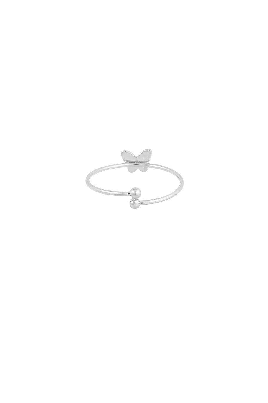 Simple butterfly ring - Silver Color color Picture2