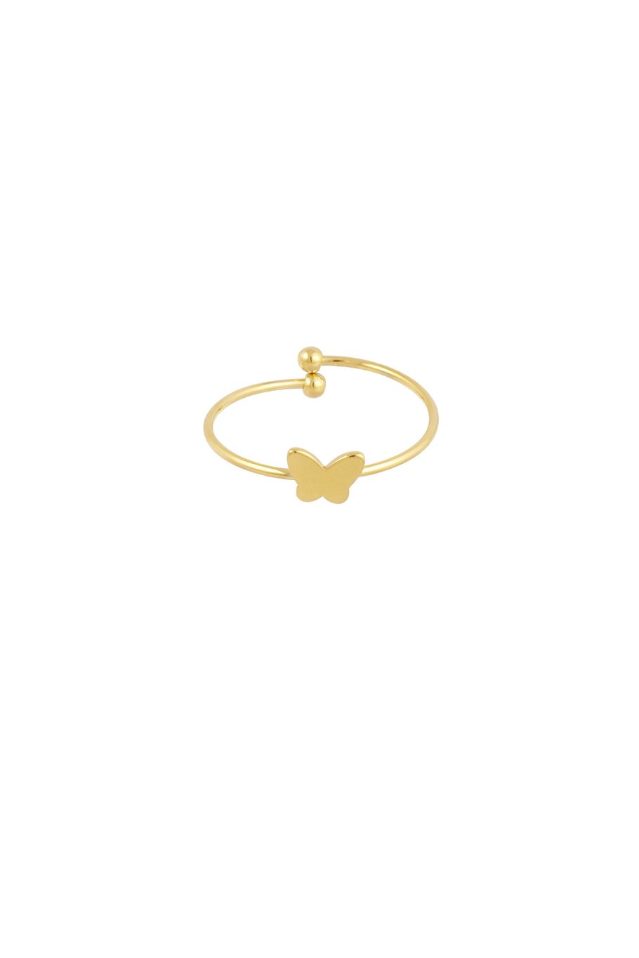 Anello a farfalla semplice - Colore oro 