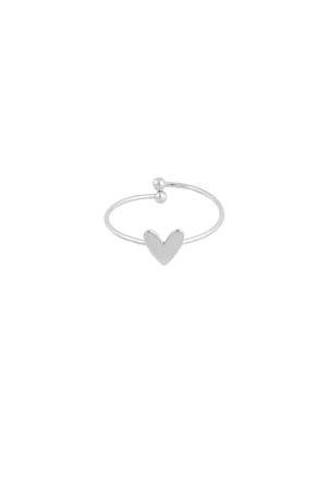 Simple love ring - Silver Color color h5 