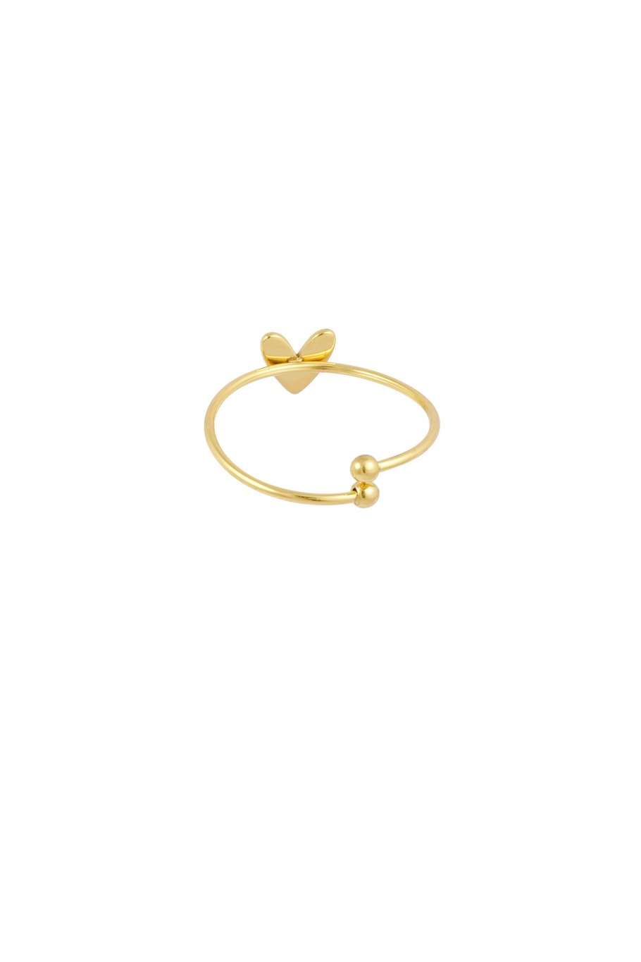 Schlichter Liebesring – Goldfarbe - Goldfarbefarbe h5Bild4