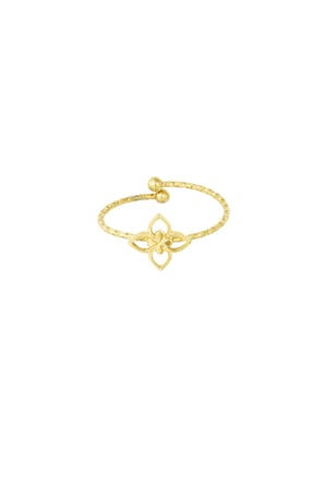 Cute clover ring - Gold color h5 