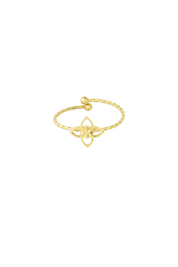 Cute clover ring - Gold color 