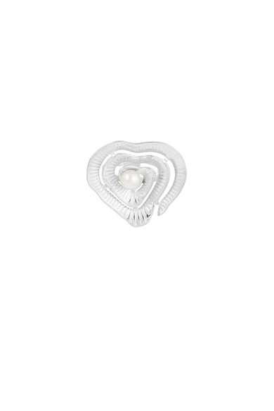 statement heart ring with pearl h5 